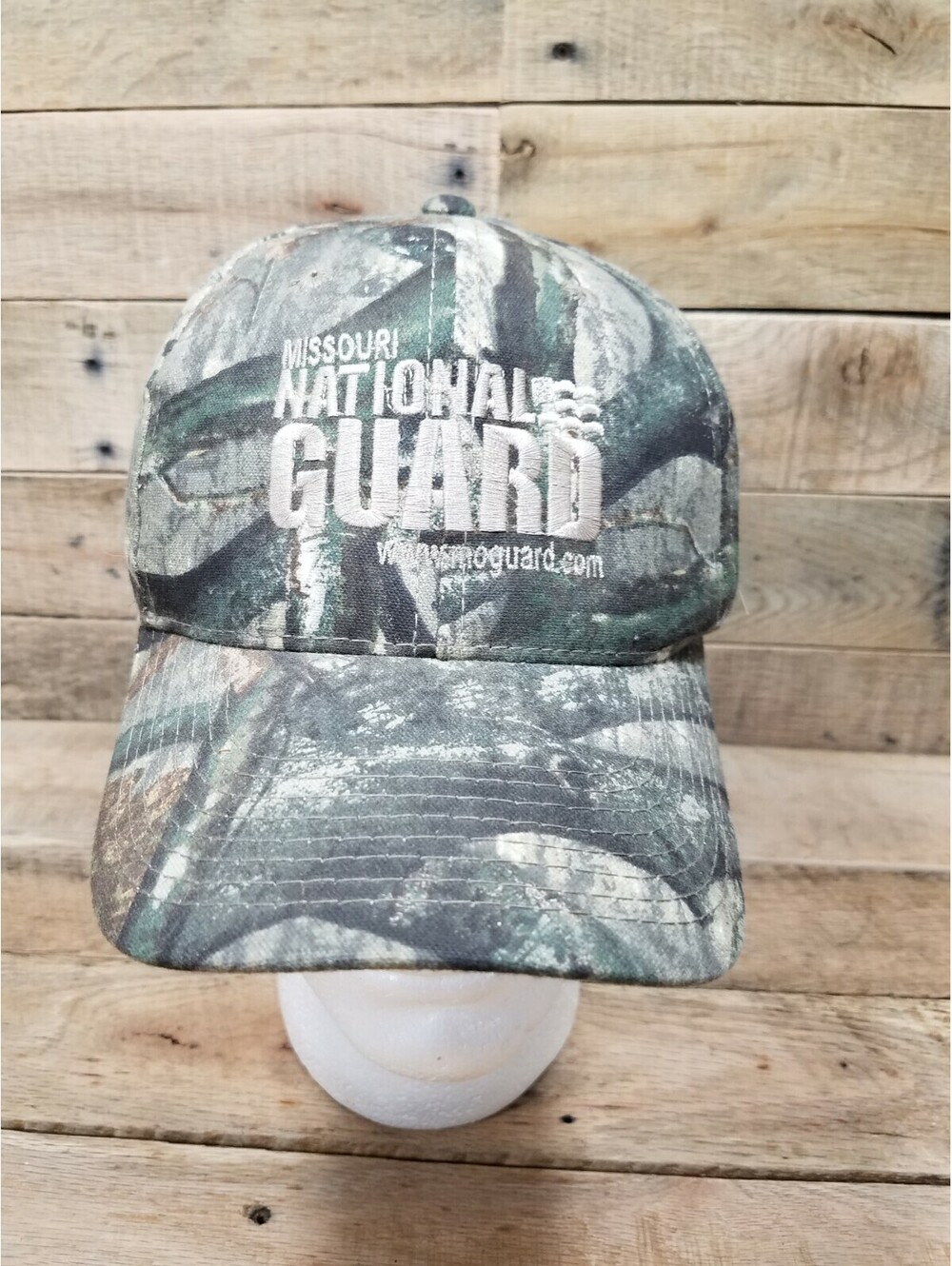 Camo Missouri National Guard Hat Good USED Shape